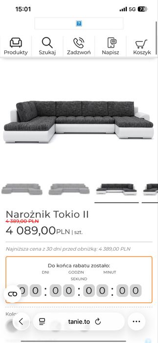 Sprzedam kanape z funkcja spania