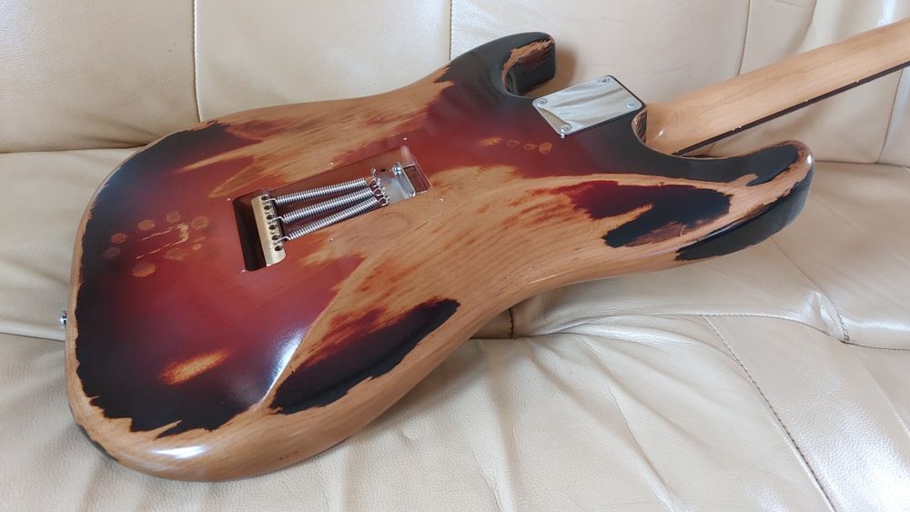 ESP Edwards ST-E distressed 2022 3 tone sunburst SRV *NOVA*