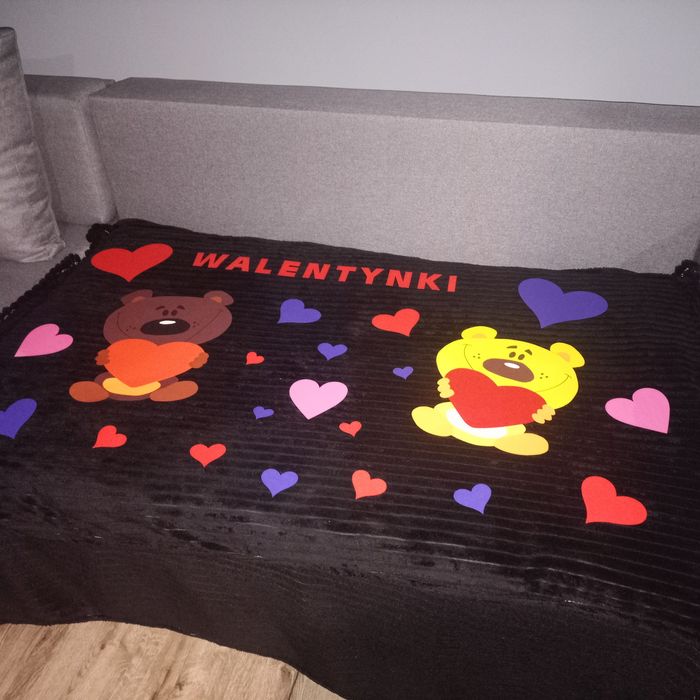 Walentynki (wzór dwa misie) XXL - gazetka, dekoracja