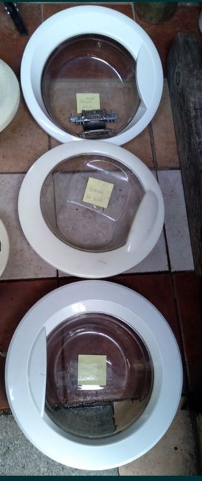 Portas e borrachas máquinas lavar roupa