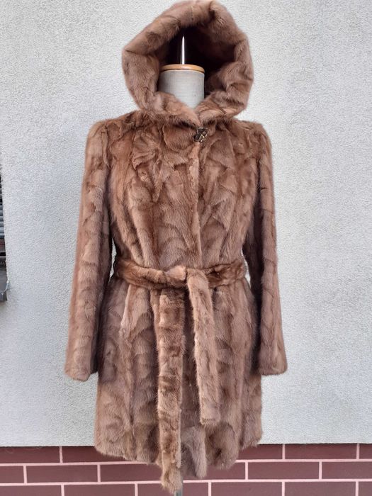 Futro Części Norek Naturalne Rozmiar 40/42