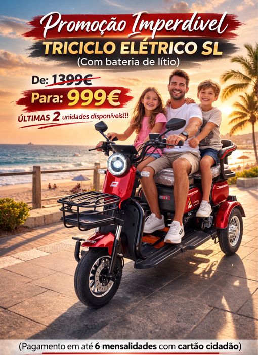 SCOOTER 3 RODAS,NOVAS,SEM CARTA,PREÇO IMBATIVEL! Desde 999€