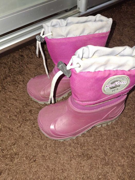 Сапожки сапоги на дівчинку дитячі зимові 27 28 розміри