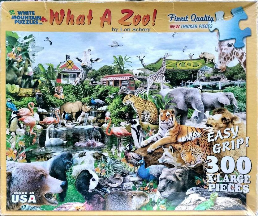 Пазл Puzzle What A Zoo! White Montain Puzzles 300 деталей