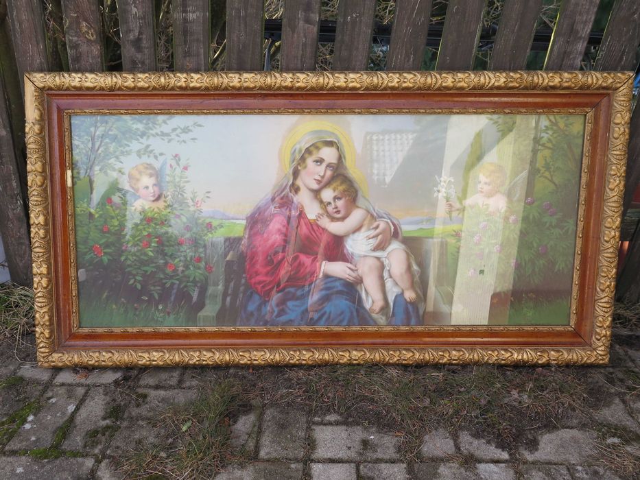 Obraz Matki Boskiej z dzieciątkiem i aniołami