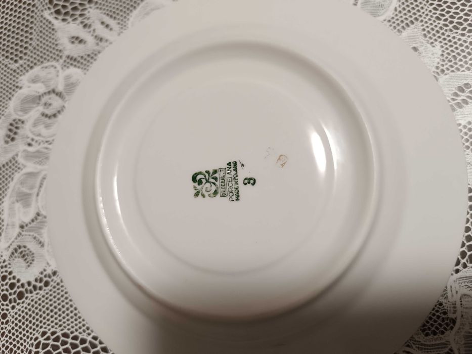 Serwis kawowy, porcelana Włocławek, PRL.
