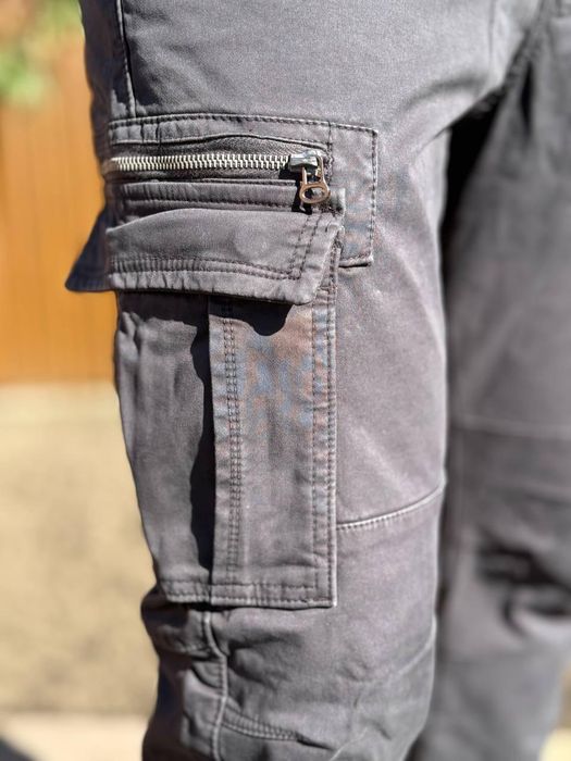 Штани чоловічі карго утеплені Loshan сірі чорні олива