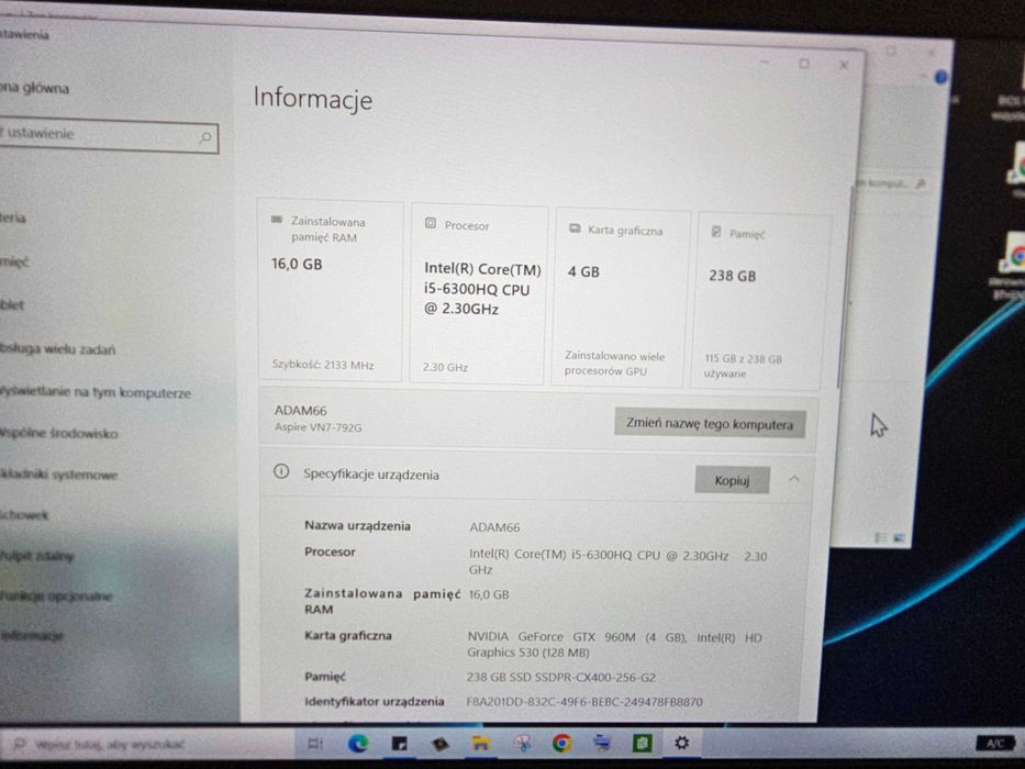 Acer Aspire V 17 nitro black edition vn7 792g