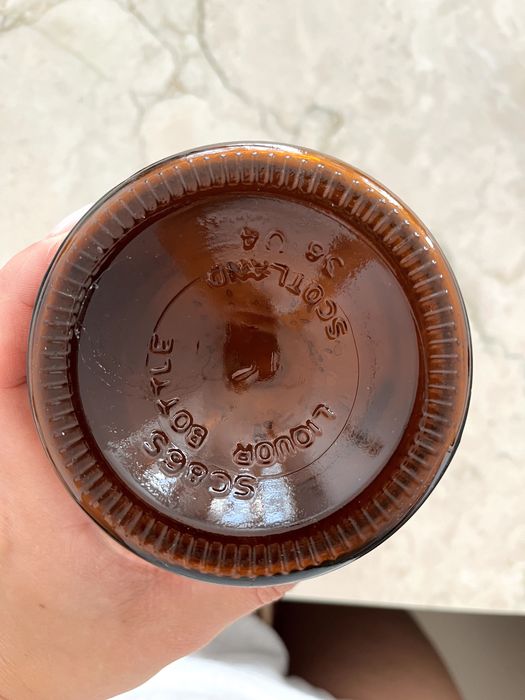 Wazon szklana butla szkło aptekarskie apteczna butelka VINTAGE PRL