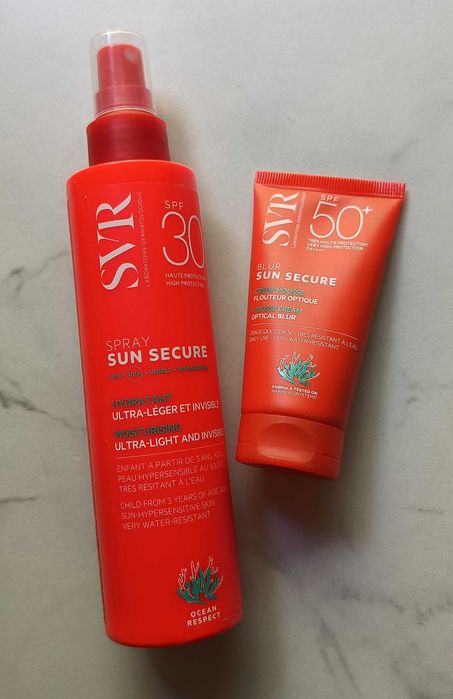 Spray Sun Secure SPF30 i blur sun Secure SPF50+ SVR