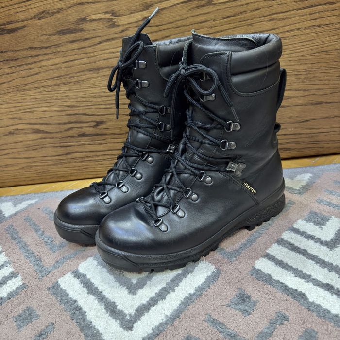 Зимние кожаные ботинки берцы на мембране 43