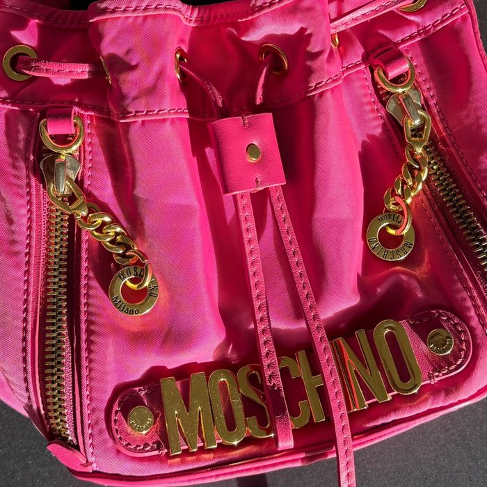 Оригінал! Сумка-мішок Moschino Milano "Made in Heaven" (рожева)
