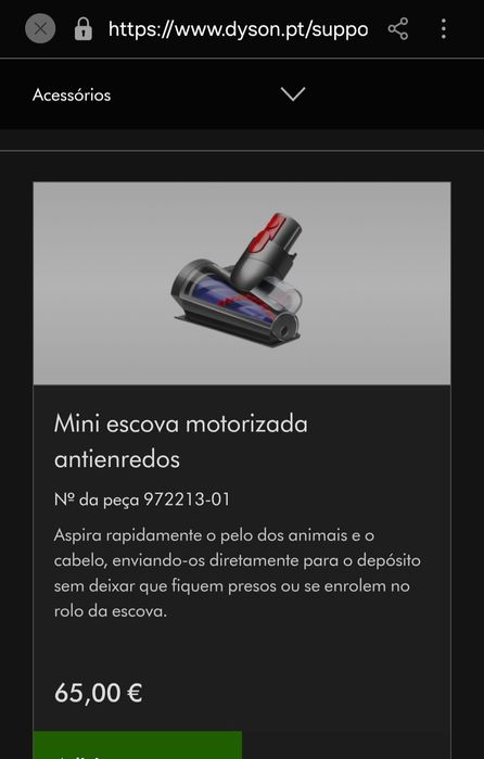 Aspirador Dyson  V15 Detect - Acessórios Originais Dyson