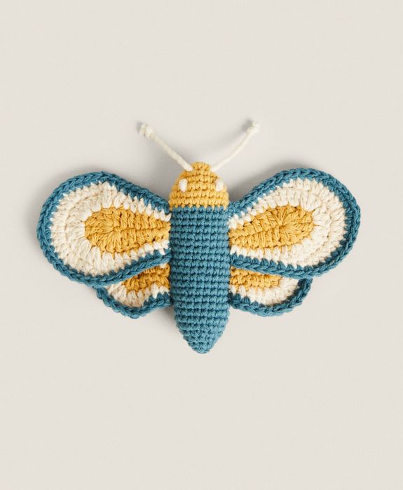 Brinquedo Croché Borboleta Zara Home NOVO
