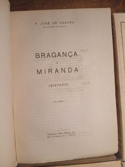 Padre José De Castro, Bragança e Miranda (4 Volumes)