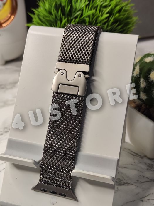 Ремешок Titanium Milanese Loop на Apple Watch 44 45 49 металлический