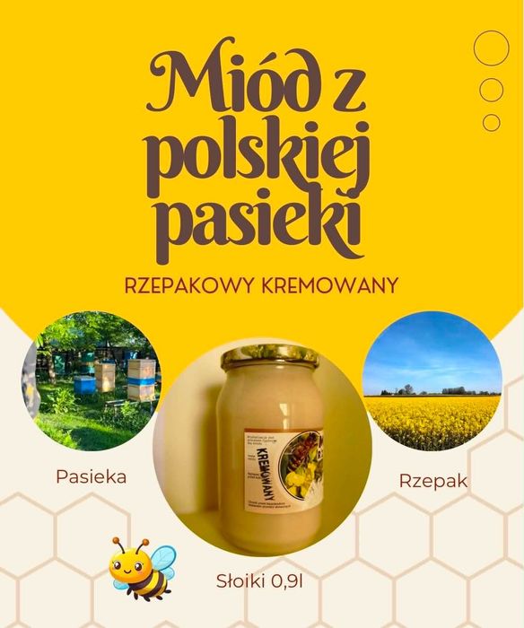 Miód rzepakowy kremowany 2026