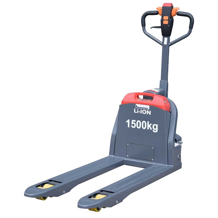 Paleciak elektryczny Heckmann 24V 20Ah udzwig 1500kg widły 120x55cm