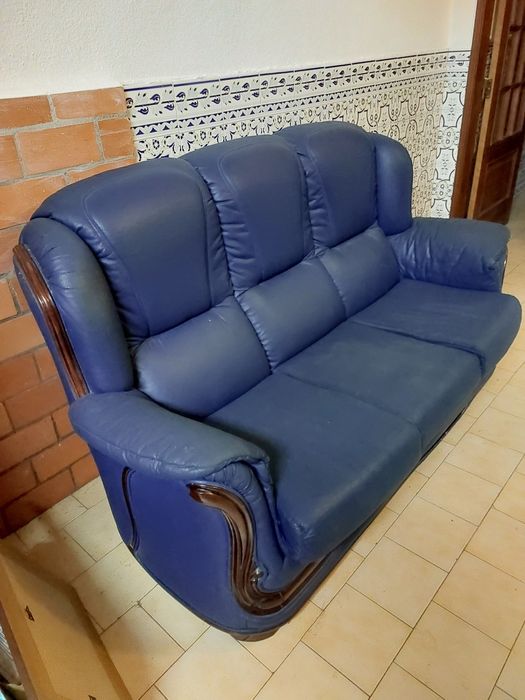 Sofá cama e poltrona