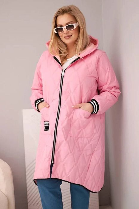 Pikowana kurtka plus size