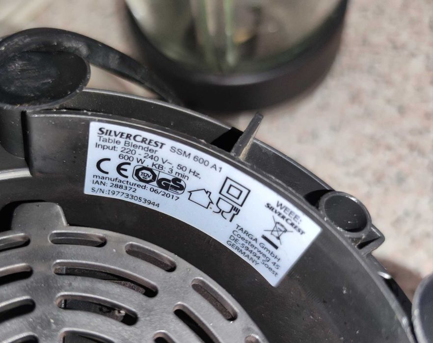 Base de liquidificador Silvercrest Lidl
