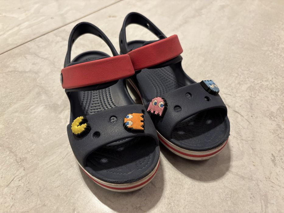 Crocs sandaly dzieciece granatowo czerwone c13