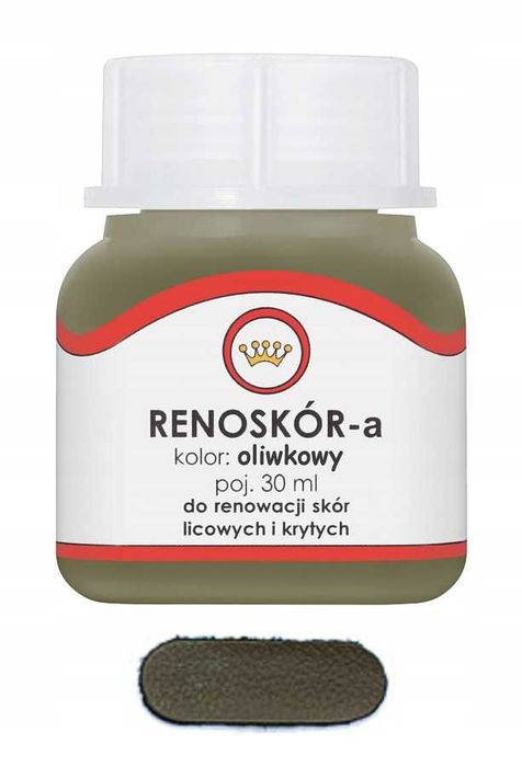 RENOSKÓR FARBA LAKIER do Skóry oliwkowy 30ml
