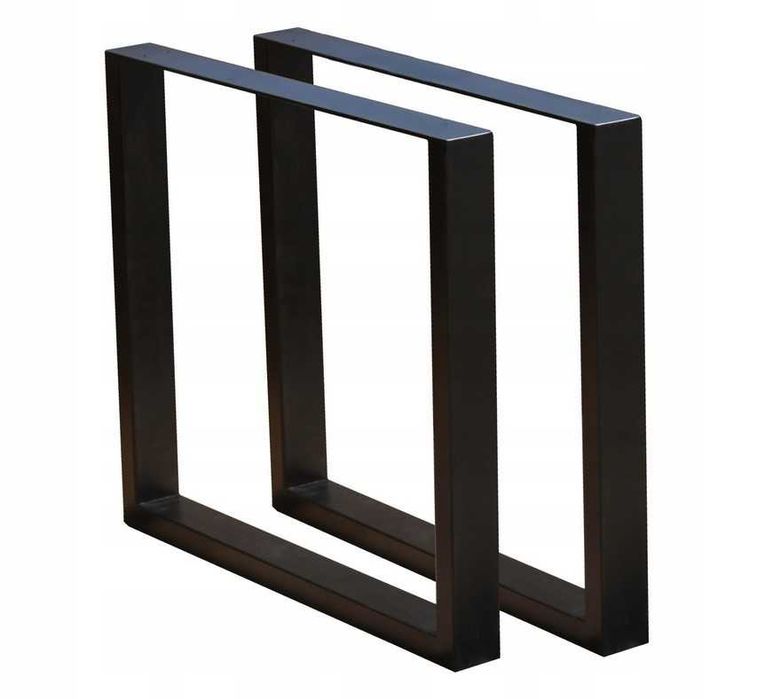2 sztuki Nogi metalowe do stołu 43x40 cm LOFT