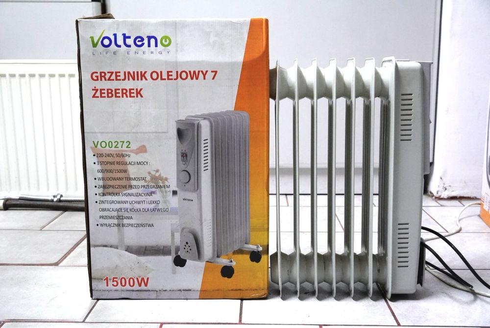 Grzejnik olejowy Volteno 1500 W 7 żeberek olejak