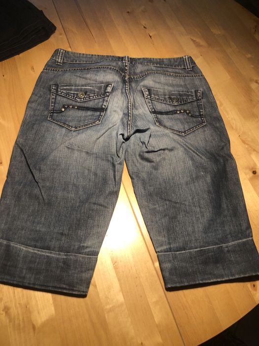 Spodnie rybaczki 3/4 jeansowe