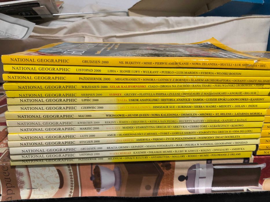 Kolekcja magazynu "National Geographic", 6 roczników, 1999 - 2004