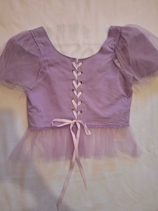 Vestido em tule lilás