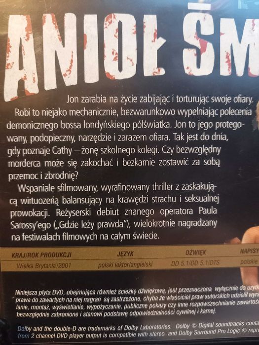 Anioł Śmierci dvd