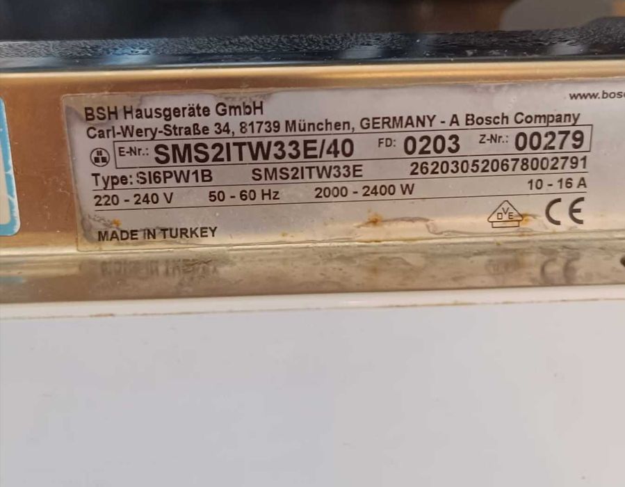 Máquina louça Bosch SMS2ITW33E