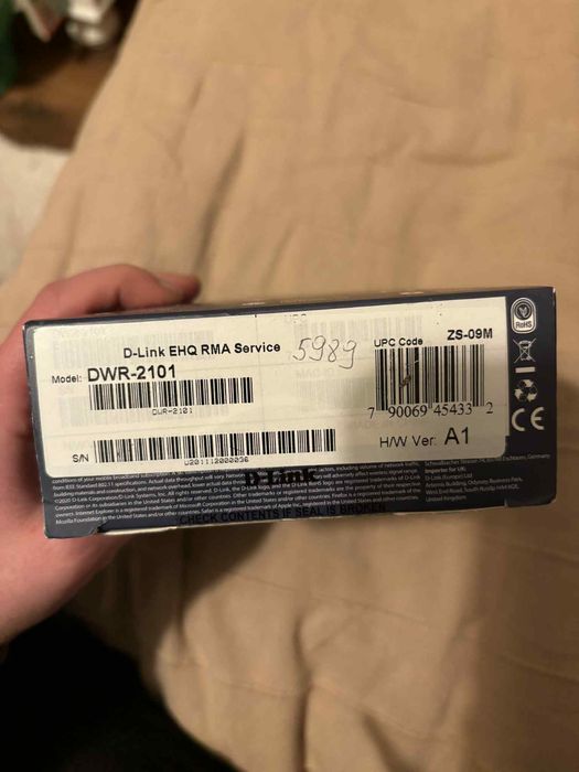 D-Link DWR-2101 5G Wi-Fi 6 Mobile Hotspot AX1800