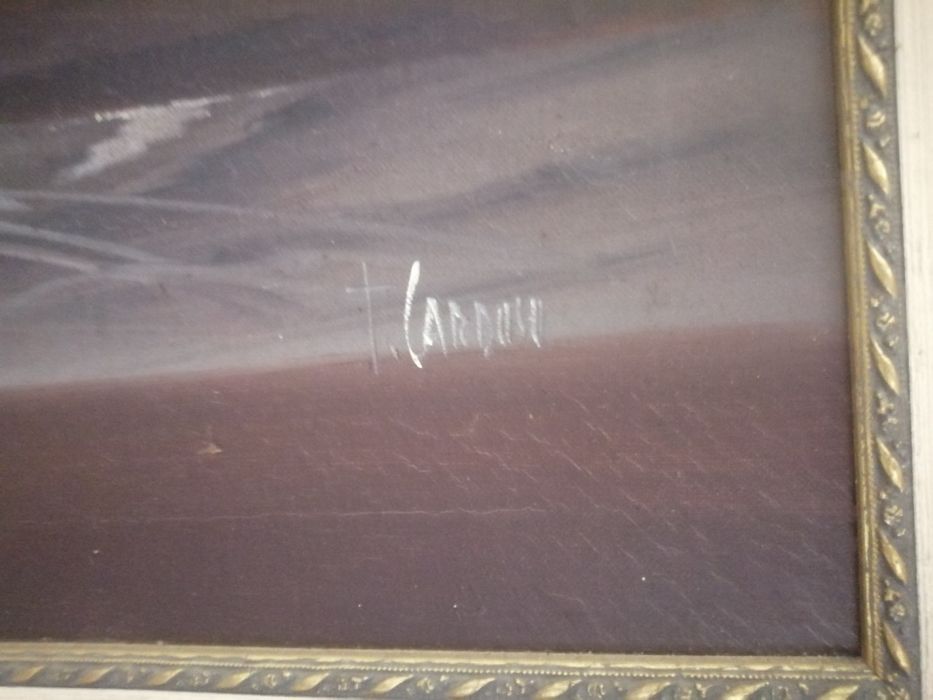 Quadro a óleo de Teixeira Cardoso