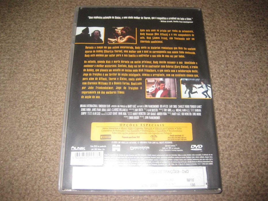 DVD "Jogo de traições" com Ben Affleck