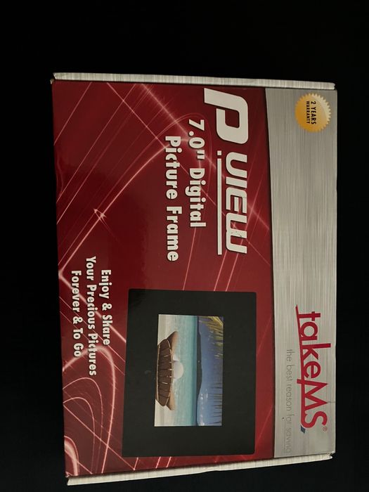 Moldura Digital com alimentação elétrica