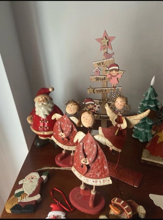 Várias decorações de Natal