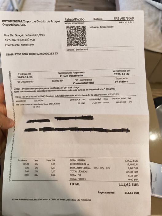 Sapatos Ortopédicos 46