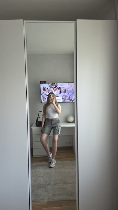 Карго шорти baggy pull&bear джинсові