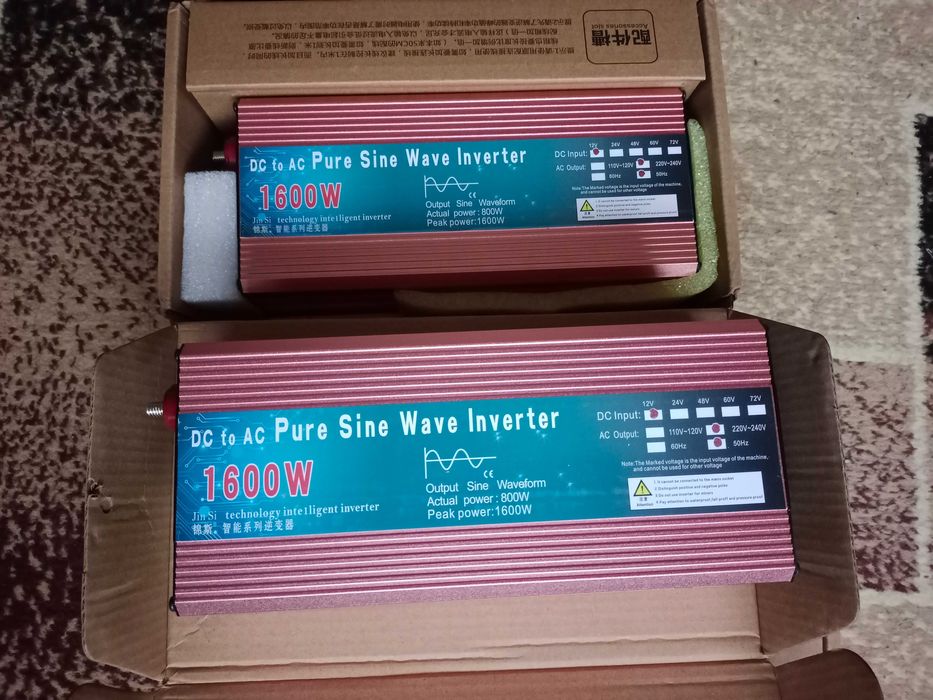 Инвертор  чистый синус 1600W,3000W (с евро розеткой)