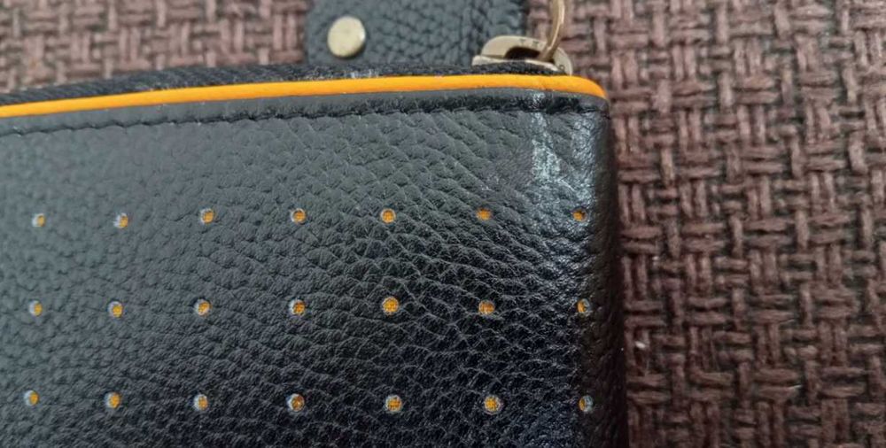 Peterson portfel skóra naturalna PTN 340.03 BL+YELLOW mężczyzna ttst76