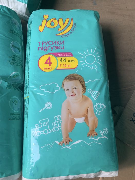joy труси 4,5,6 та памперси 3,4,5