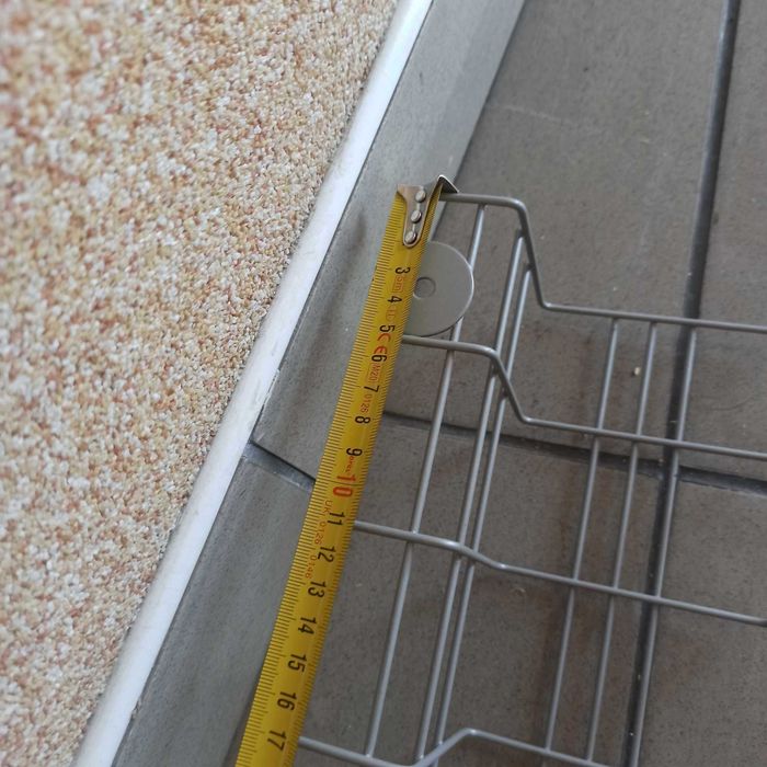 Półka druciana SATEMA do przykręcenia do blatu lub obudowa lampy