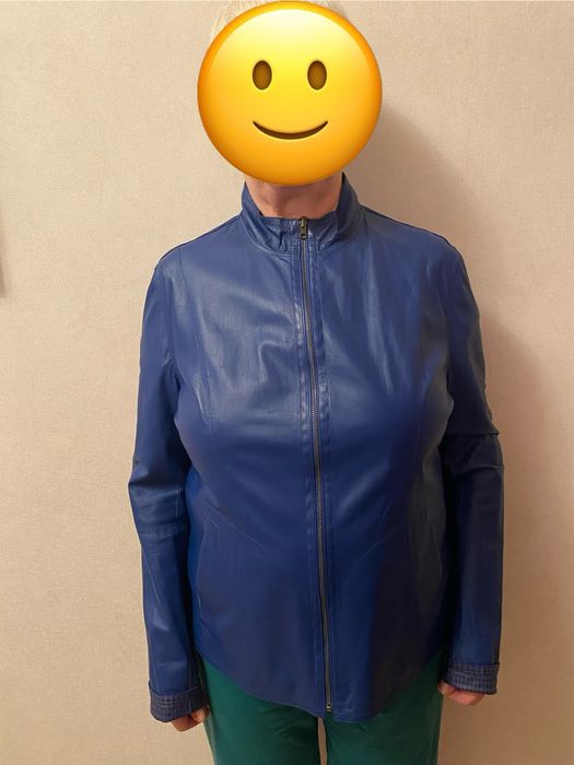 Шкіряний жіночий піджак куртка двосторонній