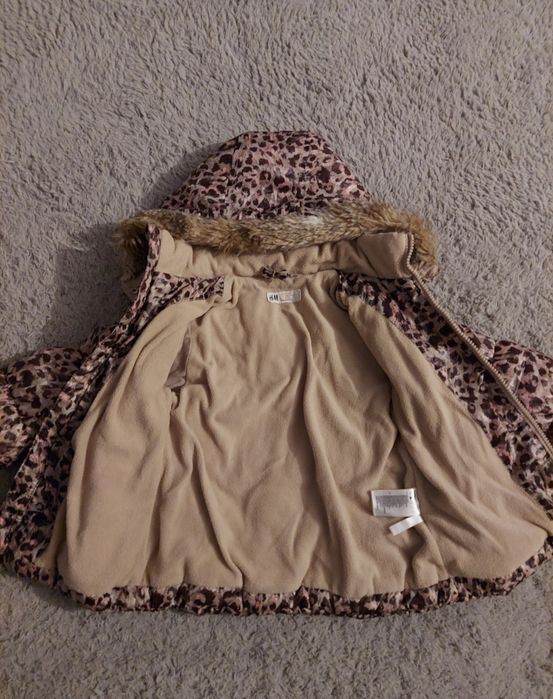 Kurtka zimowa dziewczęca h&m 92