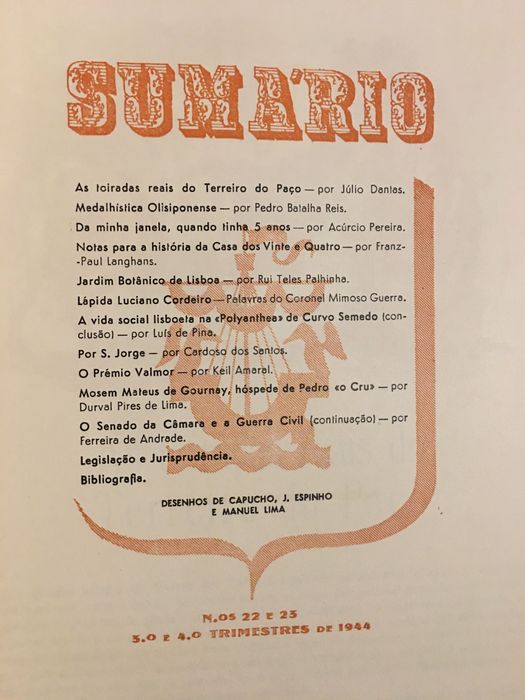 Lisboa por S. Chantal/ Bordalo Pinheiro/ Toiradas Reais/ Prémio Valmor