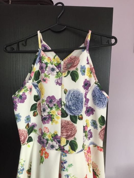 Sukienka Asos 38/40 biała w kwiaty midi