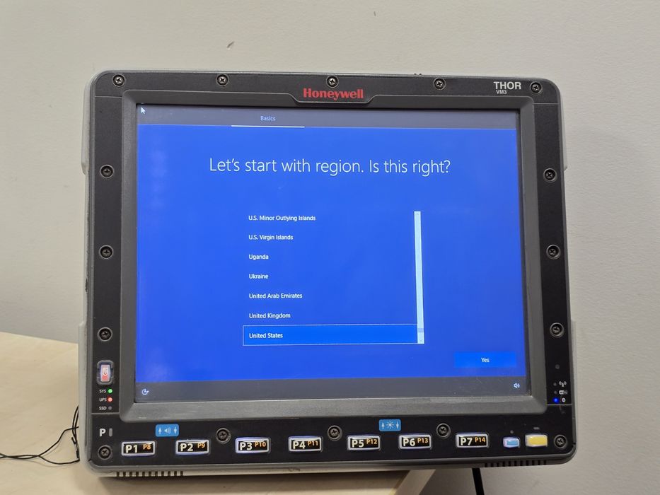 Terminal de Empilhador Honeywell Thor VM3 + SmartDock | 12" Touch | Win10